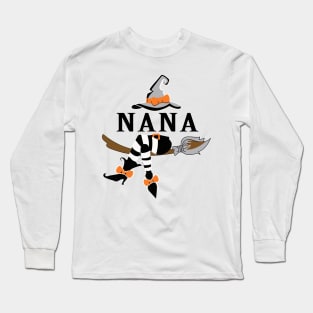 nana witch halloween Long Sleeve T-Shirt